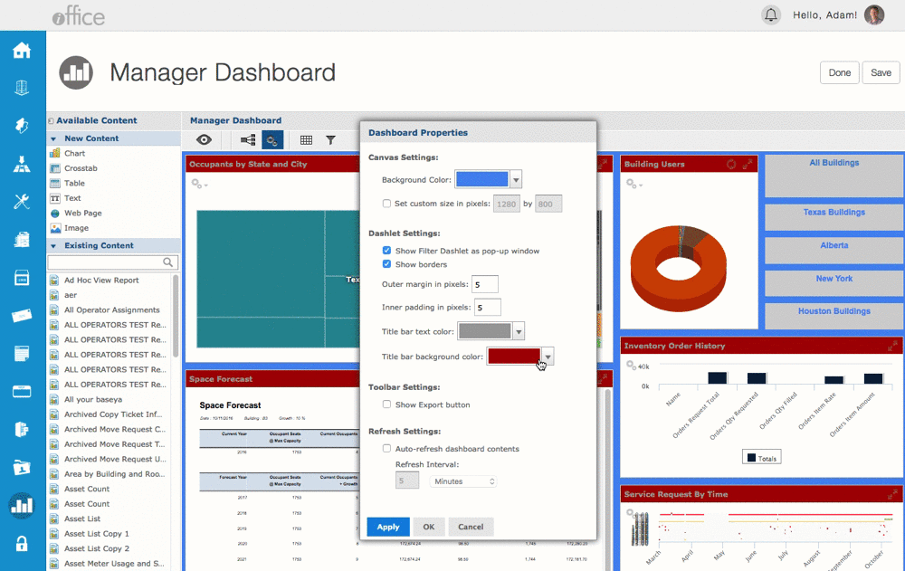 Customize Dashboard Colors