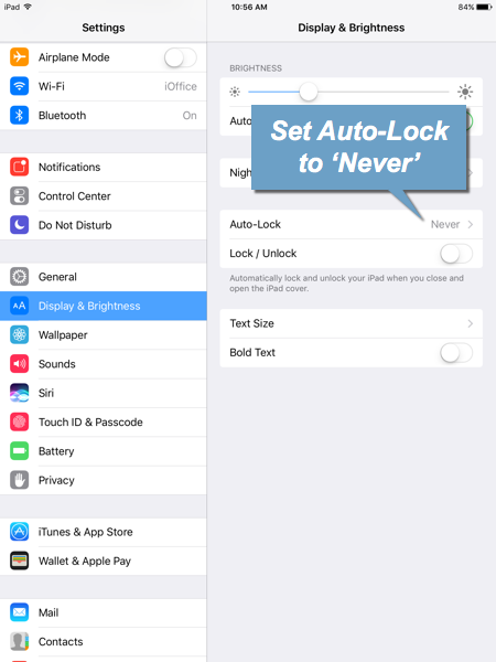 Auto-Lock settings - Visitor App