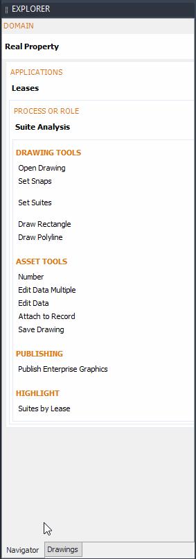 screen shot of the CAD Process Navigator